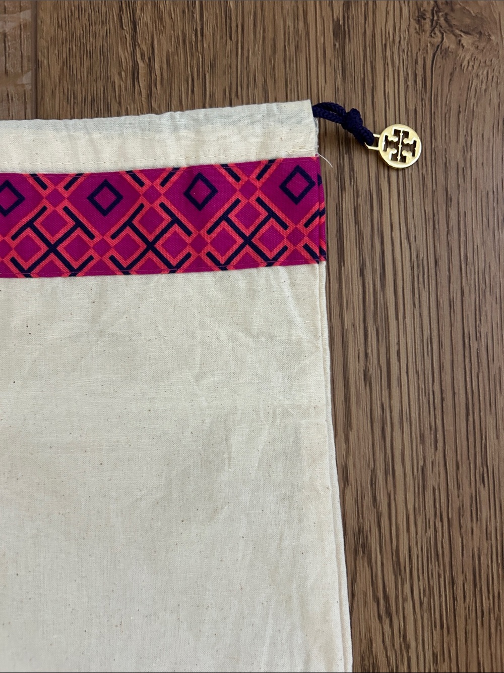 NWOT Tory Burch Canvas Drawstring Handbag Dust Bag 22x20